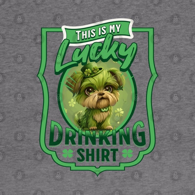 Cuty Doggy Lucky Drinking Shirt by SkullTroops